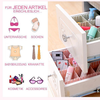 Rynx | Bequee® Multifunctional Drawer Dividers Plastic 4 Color
