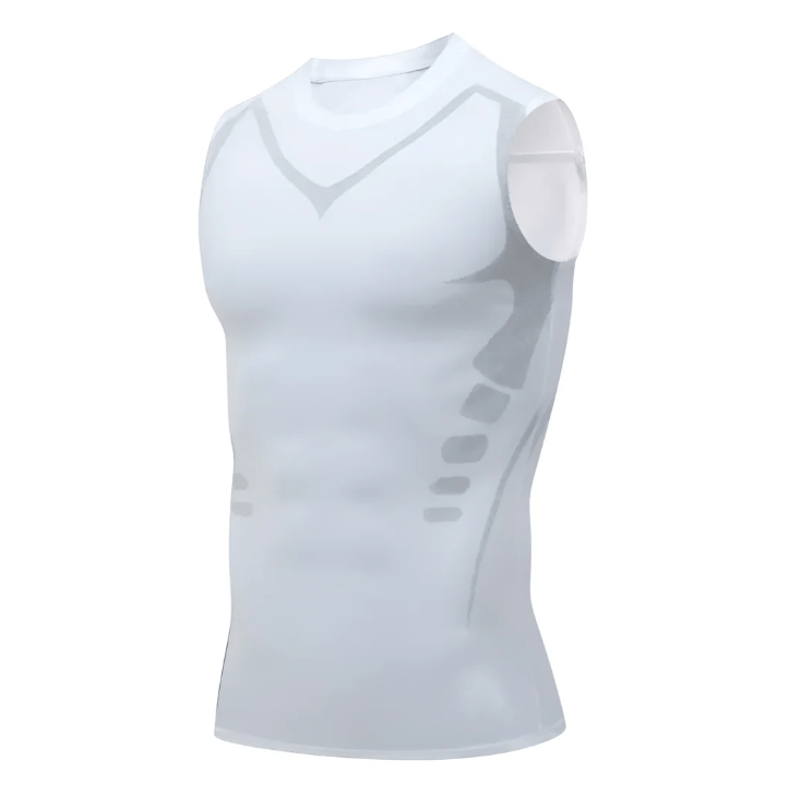RYNX | Slimming Vest For Men (2+1 ) White is a color that is often associated with purity and clarity. It symbolizes light and innocence and is often regarded in various cultures as a sign of the new and fresh.