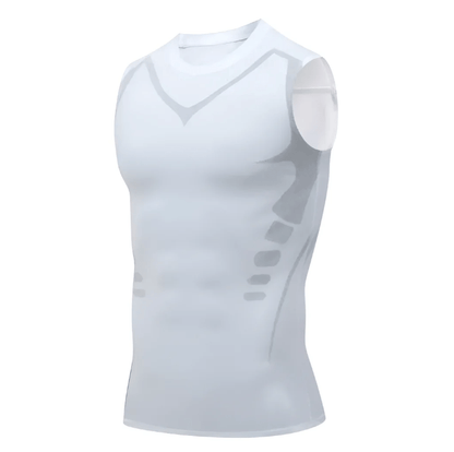 RYNX | Slimming Vest For Men (2+1 ) White is a color that is often associated with purity and clarity. It symbolizes light and innocence and is often regarded in various cultures as a sign of the new and fresh.