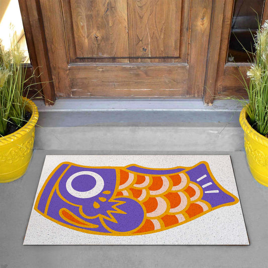 Rynx | Colorful Japanese Koi PVC Coil Doormat