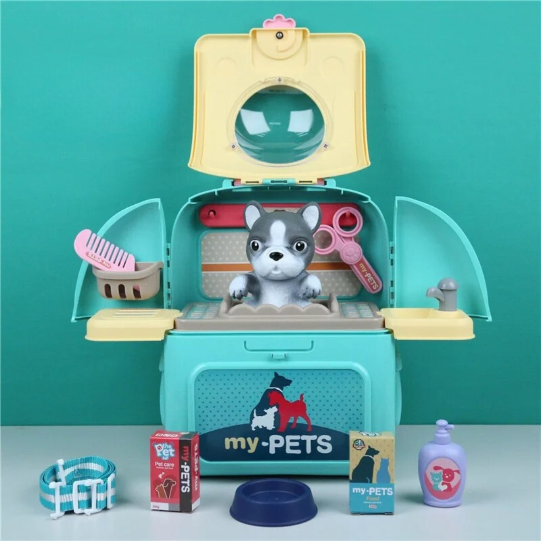 Rynx | Pet Paradise - Portable Pet Grooming Kit - For Kids - Play And Learn