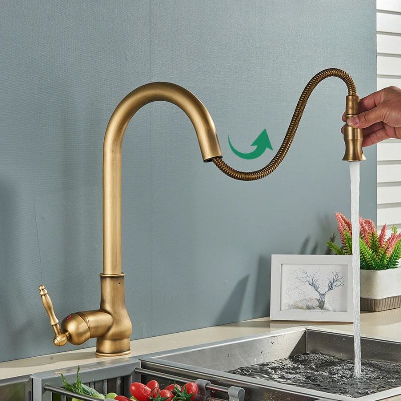 RYNX | Vintagetap – Antique Kitchen Faucet In Brass