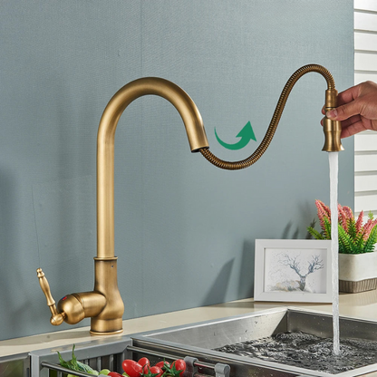 RYNX | Vintagetap – Antique Kitchen Faucet In Brass