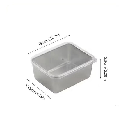 Rynx | Stainless steel square plate (with lid)