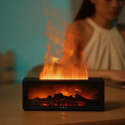 Rynx | Remote Control Colorful Flame Fireplace Aroma Diffuser