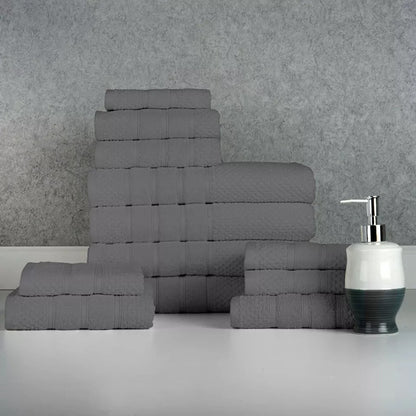 Rynx | 12-piece: Bibb Home Egyptian Cotton Towel Set
