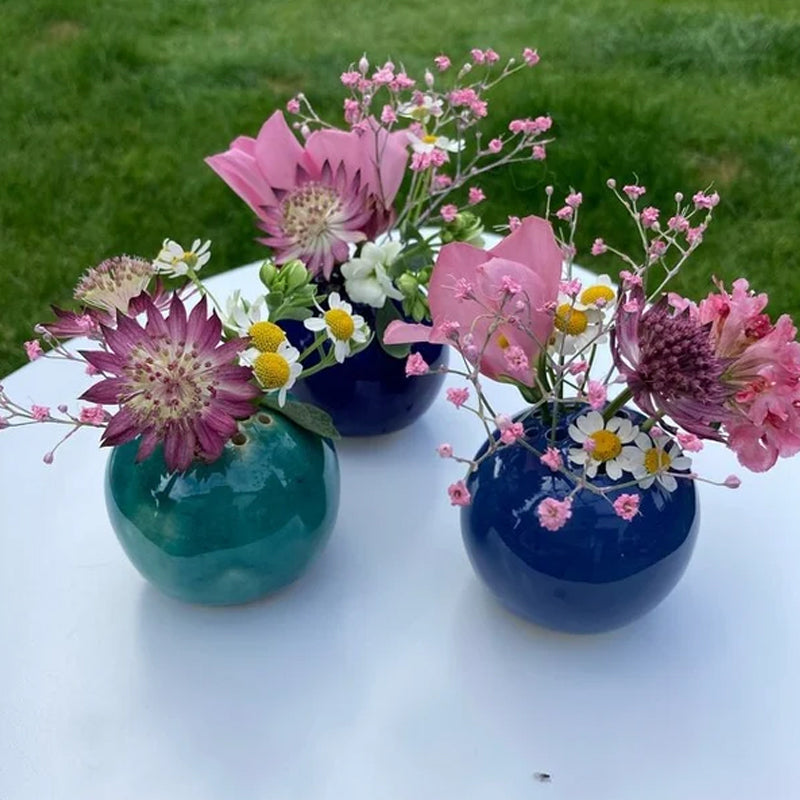 Rynx | Perforated handmade vase flower stone table decoration