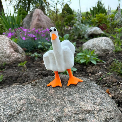 Rynx | Duck ornament in the shape of the middle finger