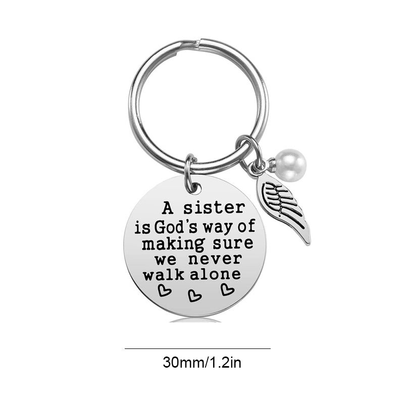 Rynx | A sister is God's way of ensuring that we never walk alone keychain