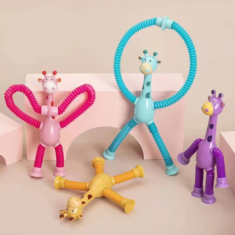 Rynx | Telescopic Giraffe Toy with Suction Cup