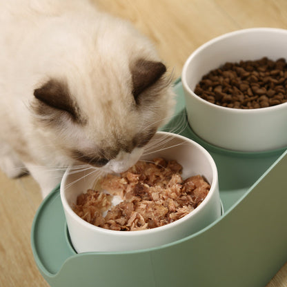 Rynx | Elevated Double Ceramic Cat Bowls
