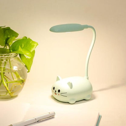 Rynx | Mini Cartoon Cat LED Eye Protection Reading Light USB Rechargeable Desk Lamp