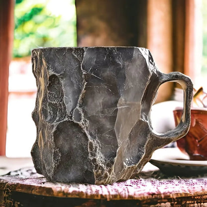 RYNX | Luxury Crystal Coffee Mug for Home Gray