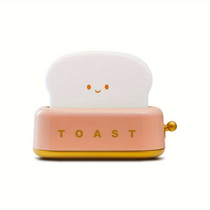 Rynx | LumiToast - Sweet USB Rechargeable LED Toaster Table Lamp, 3000K Warm Light