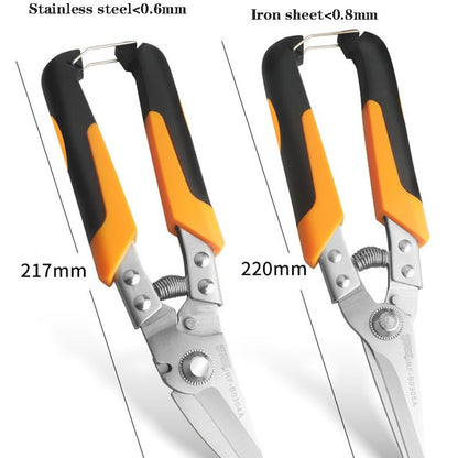 Rynx | Heavy-Duty Stainless Steel Industrial Shears – Precise Cutting for Metal, PVC, Tin, Ergonomic Grip, Rust-Resistant, Ideal for Professional & DIY Projects