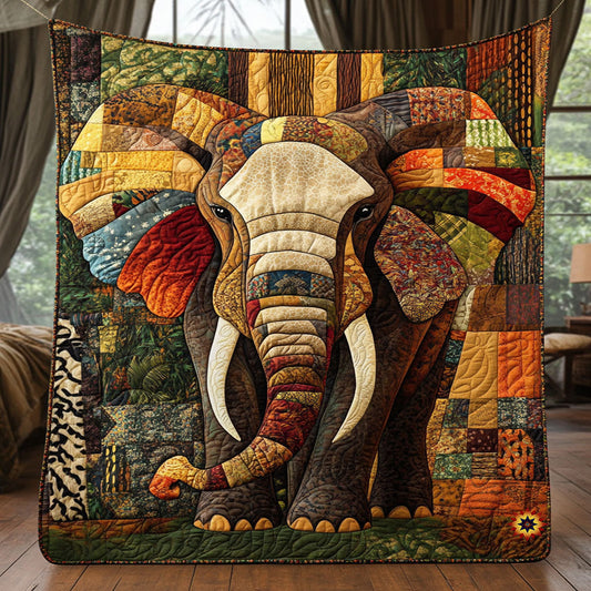 Rynx | Majestic Elephant Mosaic Quilt