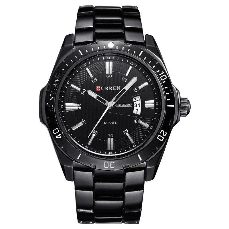 Rynx | Men's waterproof quartz watch with steel bracelet