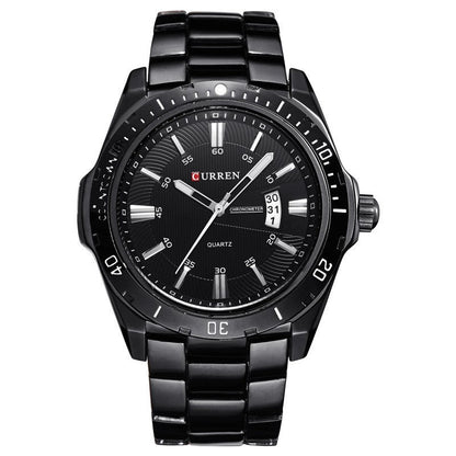 Rynx | Men's waterproof quartz watch with steel bracelet