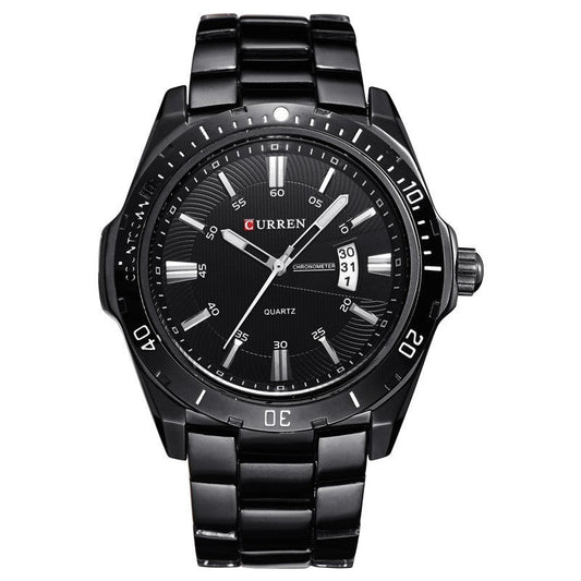 Rynx | Men's waterproof quartz watch with steel bracelet