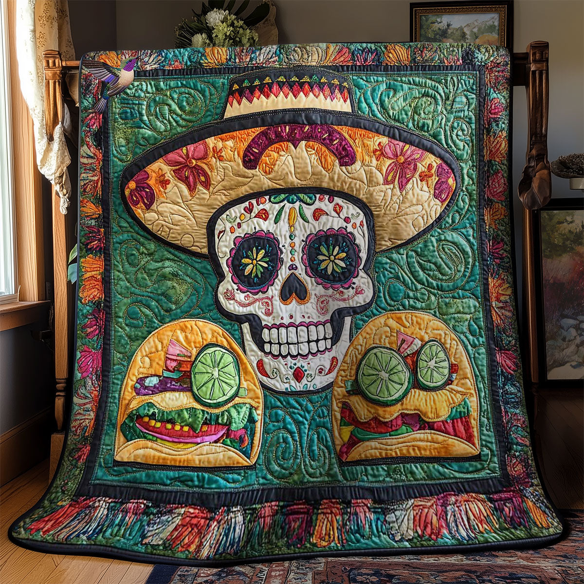 Rynx | Mexican Skull Fest Quilt