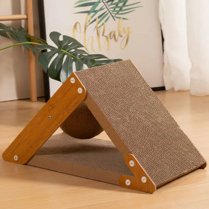 Rynx | Cat Scratcher Sisal Ball with Scratch-Resistant Sofa Protector and Claw Grinding Post