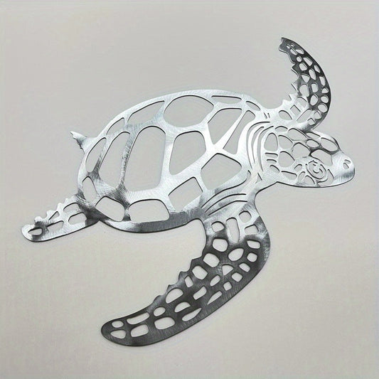 Rynx | Metal Turtle Wall Decoration Zilver