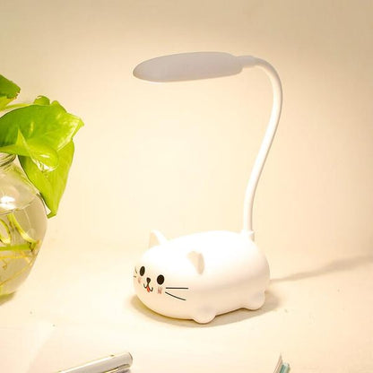 Rynx | Mini Cartoon Cat LED Eye Protection Reading Light USB Rechargeable Desk Lamp