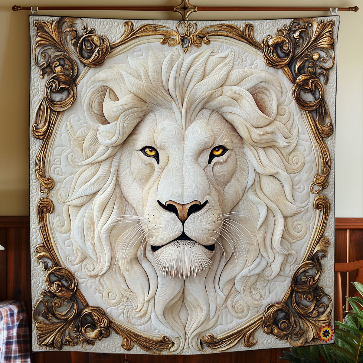 Rynx | Royal White Lion Quilt