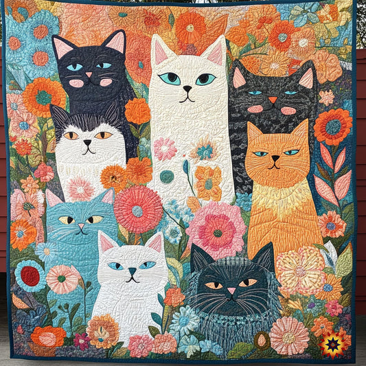 Rynx | Flower Cat Garden Quilt