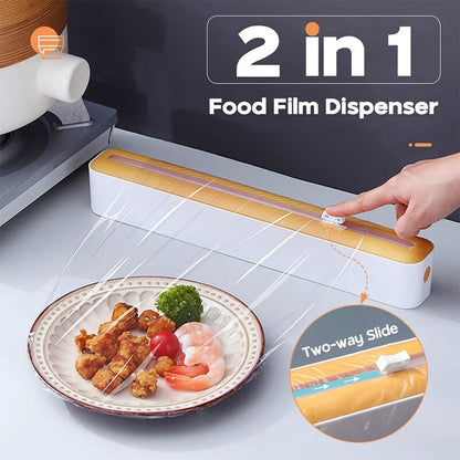 Rynx | Magnetic Kitchen Wrap Dispenser with Cutting Mechanism | Multi-purpose Organizer for Foil, Film & Paper