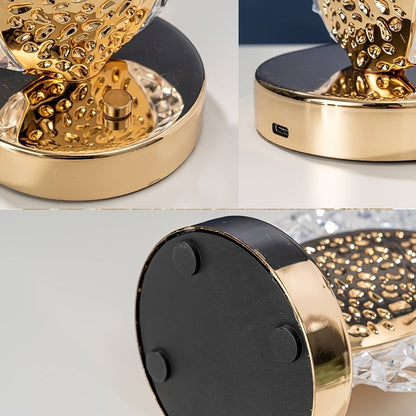 Rynx | FeatherLamp - USB Touch Table Lamp with Peacock Feather Design, Infinite Dimmable LED Light