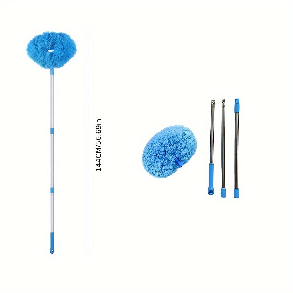 Rynx | Extendable Ceiling Fan Cleaner Duster - Removable and Washable Microfiber Brush, Reaches High Ceilings - Dust Removal for Fans, Furniture, Cars & More - Ideal for Bedroom, Living Room, and Wall Cleaning