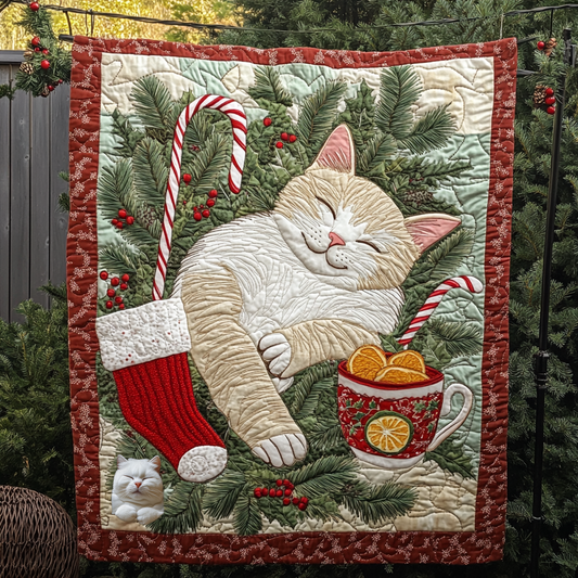 Rynx | Cute Cat Christmas Quilt