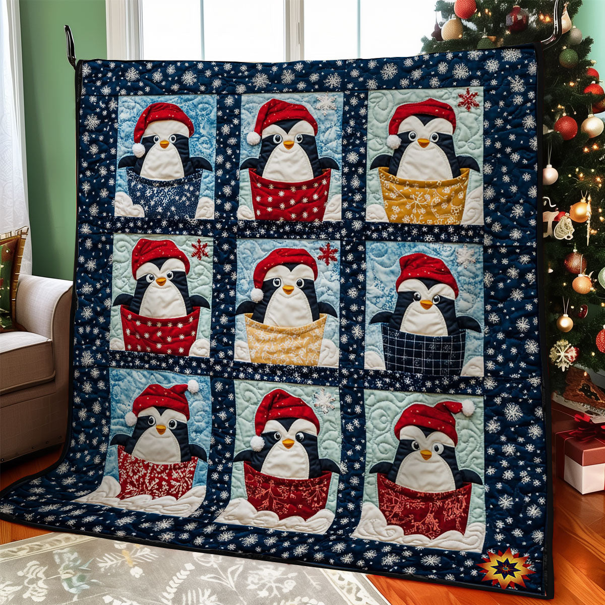 Rynx | Penguins In A Bucket Quilt