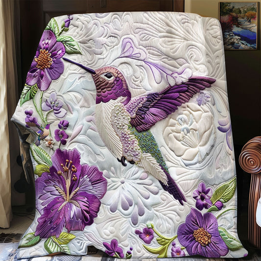 Rynx | Purple Hummingbird Quilt