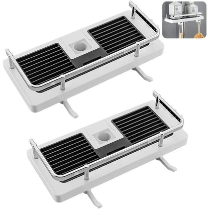 Rynx | No Drilling Bathroom Pole Shower Shelf Holder