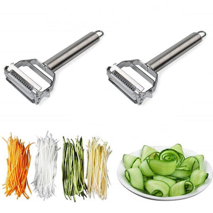 Rynx | Ultra-Sharp Stainless Steel Multi-Function Vegetable Peeler & Julienne Cutter 2 PCS