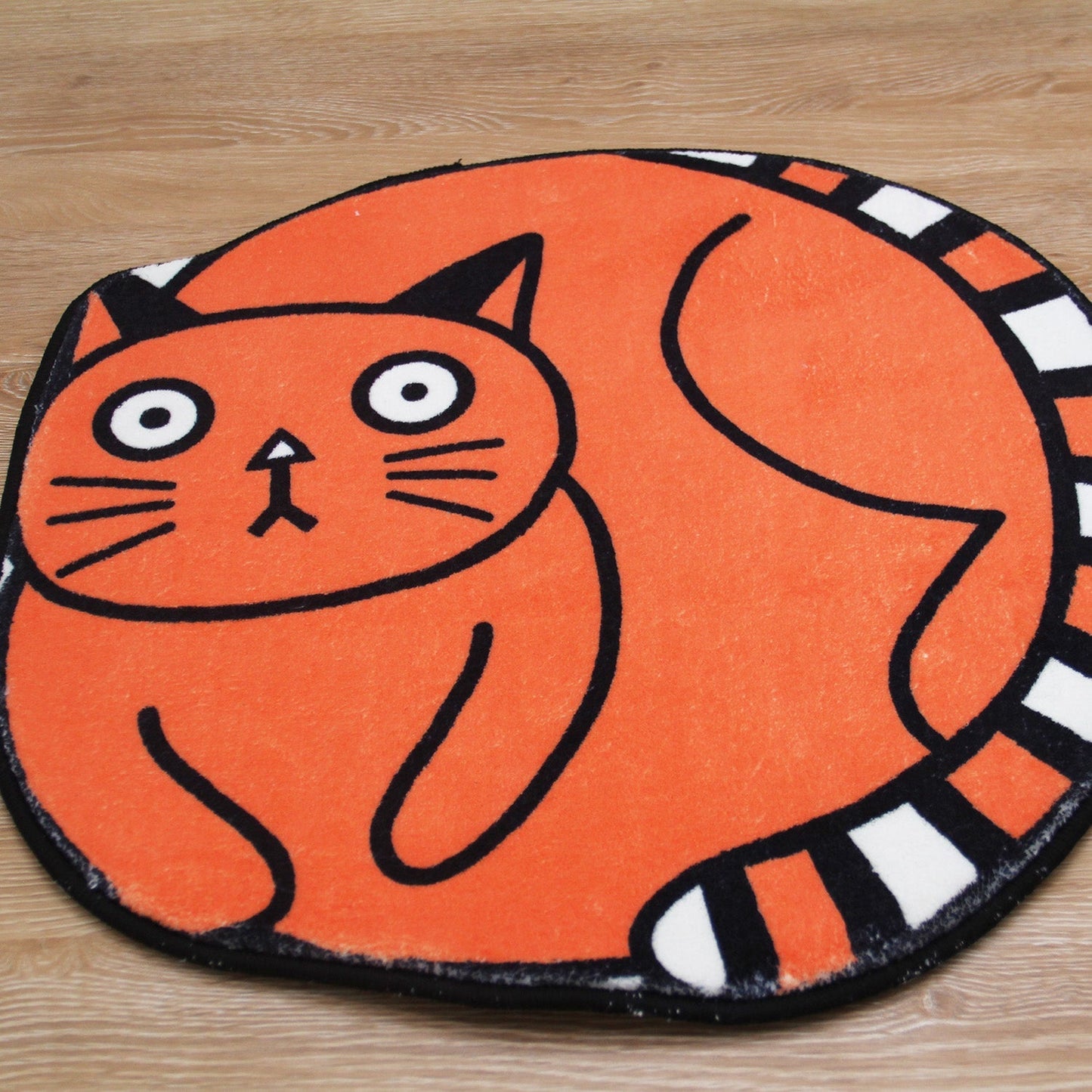 Rynx | Orange Funny Cat Bath Mat