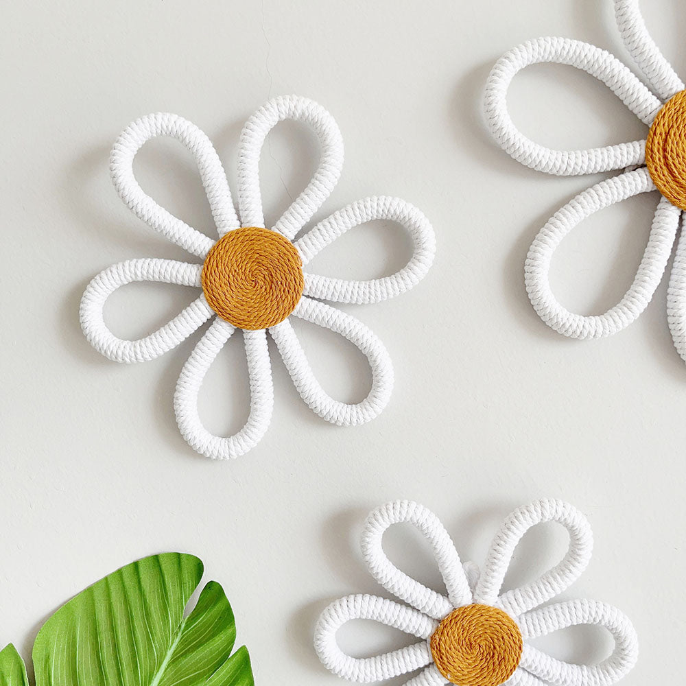 Rynx | 3 Pcs - Bohemian Daisy Flower Wall Decor
