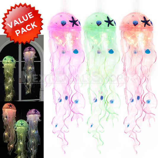 Rynx | 3 Pcs - Handcrafted Jellyfish Hanging Lantern