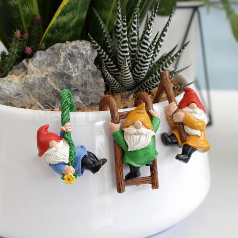 Rynx | 3 Pcs - Resin gnome Pot clamps