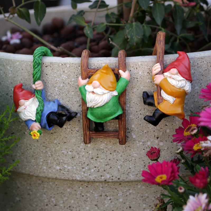 Rynx | 3 Pcs - Resin gnome Pot clamps
