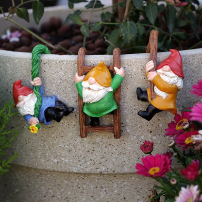 Rynx | 3 Pcs - Resin gnome Pot clamps