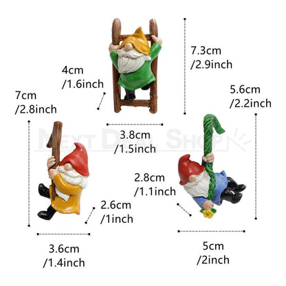 Rynx | 3 Pcs - Resin gnome Pot clamps