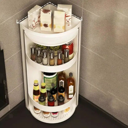 Rynx | 3 layers - Multifunctional 360° corner shelf organizer