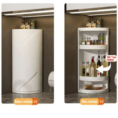 Rynx | 3 layers - Multifunctional 360° corner shelf organizer