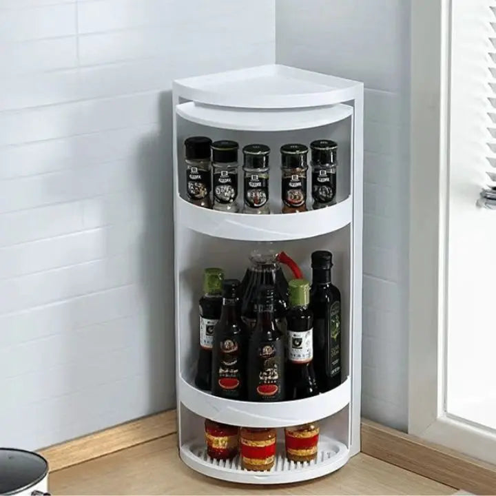 Rynx | 3 layers - Multifunctional 360° corner shelf organizer