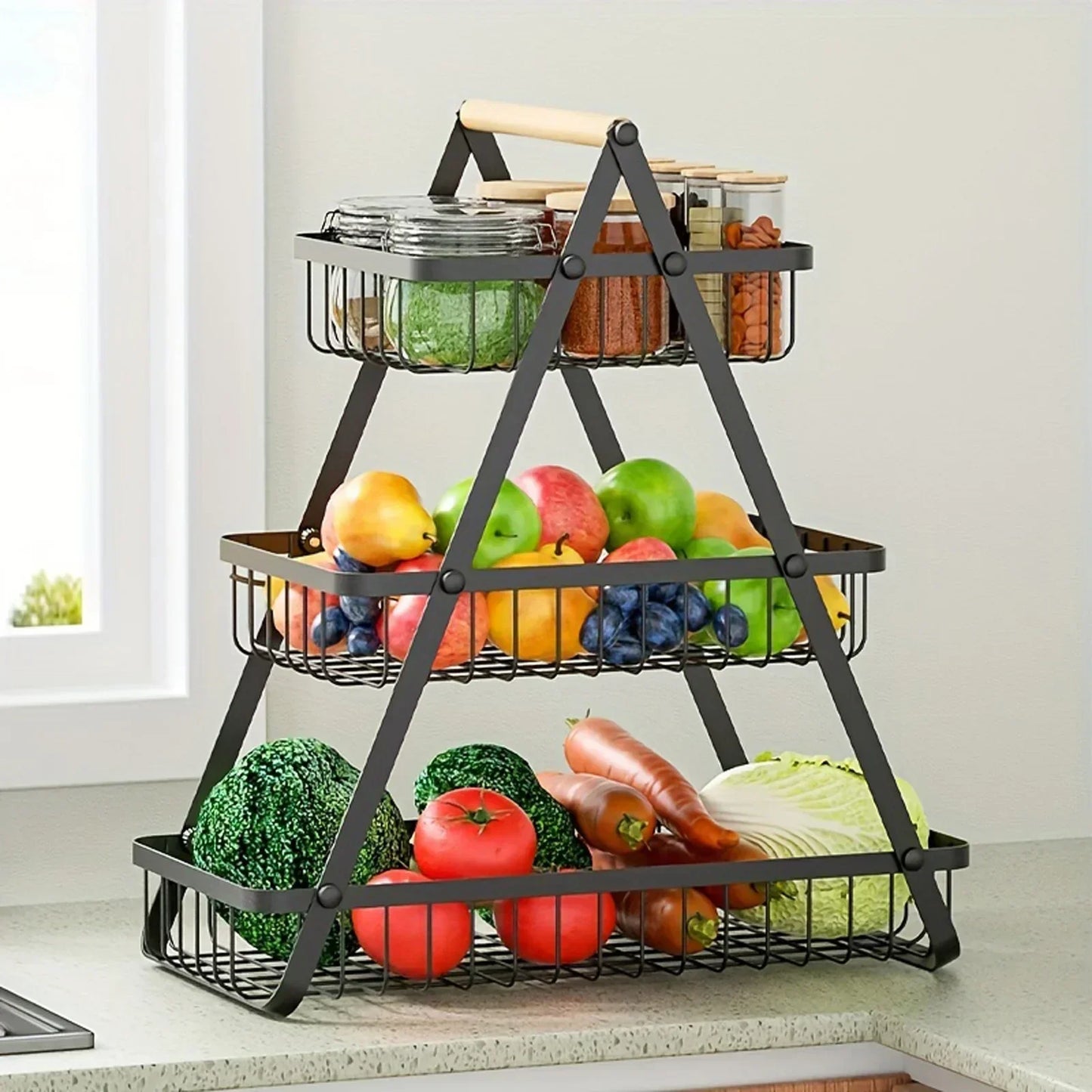 RYNX | Fruitcascade – Fruit Basket With 3 Levels