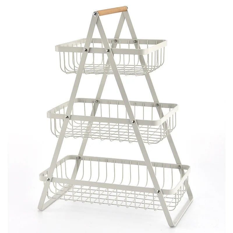RYNX | Fruitcascade – Fruit Basket With 3 Levels 3 levels white