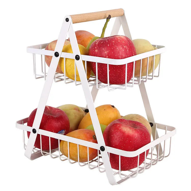 RYNX | Fruitcascade – Fruit Basket With 3 Levels 2 step white